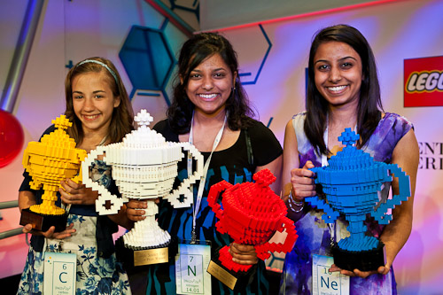 Google Science Fair Winners (from left to right): Lauren Hodge, Shree Bose, Naomi Shah