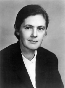 Black and white photograph of Frances Oldham Kelsey